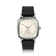 1954 Amalfi Mechanical, Steel / Off White by AV86 with black silicone strap, vintage-inspired luxury timepiece with sleek steel case.