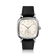 1954 Amalfi Mechanical, Steel / Off White by AV86, vintage-inspired watch with steel case and black textile strap.