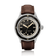 1956 Marine by AV86 vintage-inspired diver with sapphire crystal, rotating bezel, domed dial, and brown leather strap