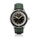 1956 Marine by AV86 vintage-inspired diver with black gilt dial, sapphire crystal, rotating bezel, and leather strap