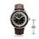 1956 Marine by AV86 vintage-inspired diver with sapphire crystal, compass bezel, and brown leather strap, luxury timepiece