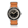 1956 Marine by AV86 vintage-inspired diver with domed sapphire crystal, rotating bezel, black dial, and textured fabric strap