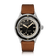 1956 Marine by AV86 vintage-inspired diver with sapphire crystal, rotating bezel, luminescent markers, and brown leather strap