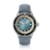 1956 Marine Automatic, Steel / Blue Fade vintage-inspired watch by AV86 with blue leather strap and steel case design