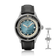 1956 Marine Automatic, Steel / Blue Fade vintage-inspired watch by AV86 with leather strap and sapphire crystal face