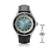 1956 Marine Automatic, Steel / Blue Fade with black leather strap, vintage-inspired luxury timepiece by AV86 showcasing Danish design.