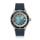 1956 Marine Automatic, Steel / Blue Fade featuring a blue fade dial, stainless steel case, and textured blue rubber strap by AV86 vintage-inspired watch