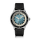 1956 Marine Automatic, Steel / Blue Fade by AV86, vintage-inspired watch with blue fade dial and black leather strap, luxury timepiece