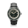 1956 Marine Automatic, Steel / Green featuring a vintage-inspired green dial, black leather strap, and stainless steel case by AV86.