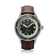 1956 Marine Automatic, Steel / Green with vintage-inspired green dial, steel bezel, and brown leather strap by AV86 luxury timepiece.