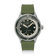 1956 Marine Automatic, Steel / Green by AV86, vintage-inspired watch with green bezel and textured strap, Danish design excellence