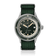 1956 Marine Automatic, Steel / Green by AV86 with green textured strap, stainless steel case, and vintage-inspired design details