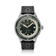 1956 Marine Automatic, Steel / Green wristwatch with black perforated leather strap and vintage-inspired green dial by AV86