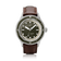 1956 Marine by AV86 vintage-inspired diver with sapphire crystal, rotating bezel, and brown leather strap