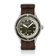 1956 Marine by AV86 diver watch with vintage-inspired dial, sapphire crystal, rotating bezel, and brown fabric strap