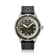 1956 Marine by AV86 vintage-inspired diver watch with sapphire crystal, rotating bezel, and perforated black leather strap