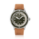 1956 Marine by AV86 vintage-inspired diver with domed sapphire crystal, uni-directional bezel, and tan leather strap