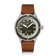 1956 Marine by AV86 vintage-inspired diver with sapphire crystal, rotating bezel, and brown leather strap, 200m water resistance
