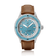 1956 Marine by AV86 vintage-inspired diver watch with sapphire crystal, compass bezel, and brown leather strap
