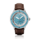 1956 Marine by AV86 vintage-inspired diver watch with sapphire crystal, rotating bezel, and brown leather strap