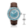 1956 Marine by AV86 vintage-inspired diver with sapphire crystal, rotating bezel, and brown leather strap