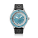 1956 Marine by AV86 vintage-inspired diver with sapphire crystal, unidirectional bezel, and perforated black leather strap
