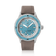 1956 Marine by AV86 vintage-inspired diver with sapphire crystal, rotating bezel, and soft brown leather strap