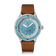 1956 Marine by AV86 vintage-inspired diver with sapphire crystal, rotating bezel, and brown leather strap