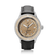 1956 Marine Automatic, Steel / Sand wristwatch by AV86 featuring a luxury vintage-inspired design with black leather strap and sand dial.