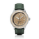 1956 Marine Automatic, Steel / Sand with green leather strap by AV86, vintage-inspired luxury timepiece with Danish design influences