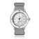 1956 Marine by AV86 vintage-inspired diver with sapphire crystal, unidirectional bezel, and woven fabric strap