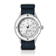 1956 Marine by AV86 vintage-inspired diver with sapphire crystal, rotating bezel, and textured fabric strap