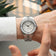 1956 Marine by AV86 luxury diver watch with sapphire crystal, vintage-inspired dial, rotating bezel, and stainless steel bracelet strap