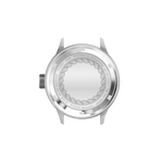 AV86 watch case back with sapphire crystal, engraved details, designed in Copenhagen, showcasing Nordic minimalist craftsmanship