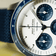 1960 Racing Chronograph by AV86 with vintage-inspired dial, tachymeter bezel, sapphire crystal, and textured navy strap