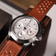 1960 Racing Chronograph by AV86 with sapphire crystal, tachymeter bezel, vintage-inspired dial, and perforated leather strap