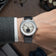 1968 Mechanical (Hand-Wound) by AV86 vintage-inspired dress watch with minimalist dial, sapphire crystal, and black leather strap
