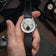 1968 Mechanical (Hand-Wound) by AV86 vintage-inspired dress watch with sapphire crystal and black leather strap