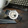 1968 Mechanical (Hand-Wound) by AV86 vintage-inspired dress watch with sapphire crystal, subdial, and black leather strap