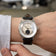 1968 Mechanical (Hand-Wound) by AV86 vintage-inspired dress watch with sapphire crystal and black leather strap
