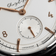 1968 Mechanical by AV86 vintage-inspired mechanical watch with sapphire crystal, rose gold indices, and black leather strap