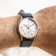1968 Mechanical by AV86 vintage-inspired automatic dress watch with sapphire crystal and black leather strap