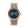 1968 Moonphase by AV86 luxury Moonphase watch with sapphire crystal, textured dial, rose gold case, and mesh bracelet strap