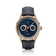 1968 Moonphase, Rose Gold / Dark Blue by AV86 luxury moonphase watch with sapphire crystal, vintage dial, and leather strap