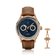 1968 Moonphase, Rose Gold / Dark Blue by AV86 vintage-inspired moonphase watch with sapphire crystal and brown leather strap