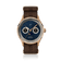 1968 Moonphase, Rose Gold / Dark Blue by AV86 luxury moonphase watch with sapphire crystal, vintage dial, and textured fabric strap