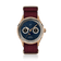 1968 Moonphase, Rose Gold / Dark Blue by AV86 moonphase watch with sapphire crystal, vintage dial, and textured fabric strap