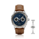 1968 Moonphase by AV86 vintage-inspired moonphase watch with sapphire crystal, textured dial, and brown leather strap