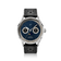 1968 Moonphase by AV86 luxury moonphase watch with sapphire crystal, textured dial, and perforated black leather strap