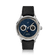 1968 Moonphase by AV86 luxury moonphase watch with sapphire crystal, textured dark blue dial, and black fabric strap